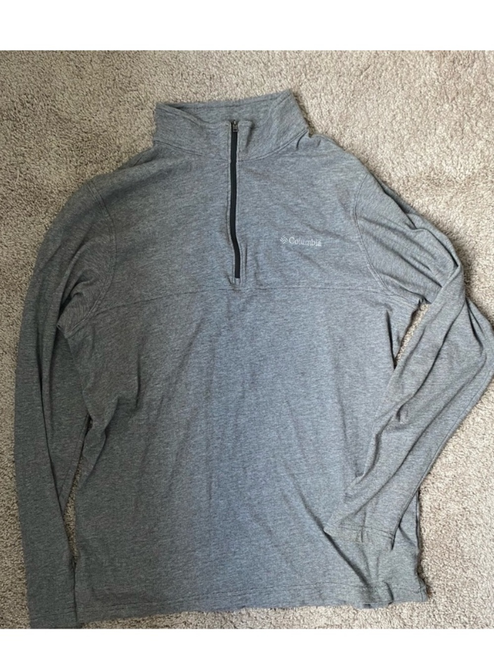 Columbia Men's Gray Quarter-Zip Pullover